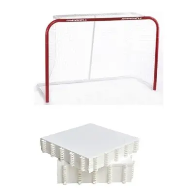 WINNWELL 72 branka + Hockey Revolution Hockey Tiles desky (8 ks)