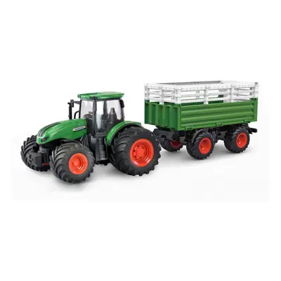 Amewi RC Traktor 2,4 Ghz s přeravníkem zvířat, světla, zvuk 1:24