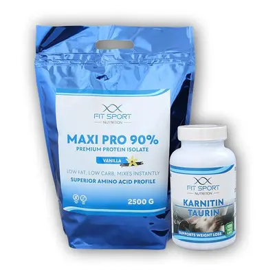 FitSport Nutrition Maxi Pro 2500g + Karnitin Taurin 120 cps