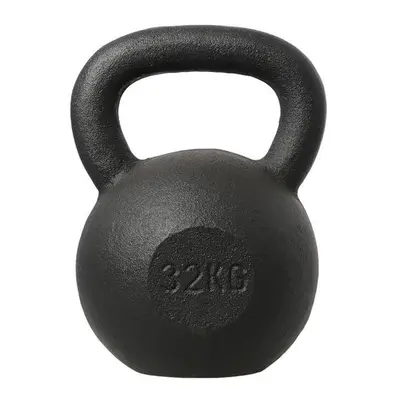 HMS Litinový kettlebell KZG32 32 kg, černý