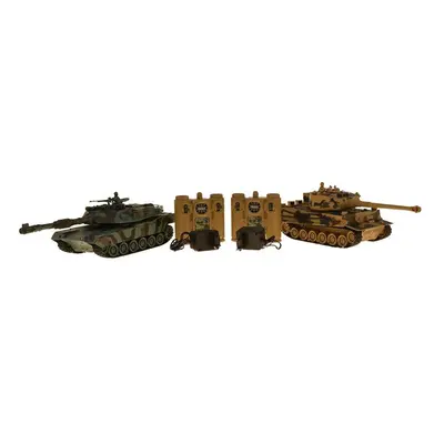 s-Idee RC sada bojujících tanků German Tiger I a M1A2 1:28