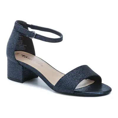 Tamaris 1-28295-42 navy glam dámské sandály na podpatku