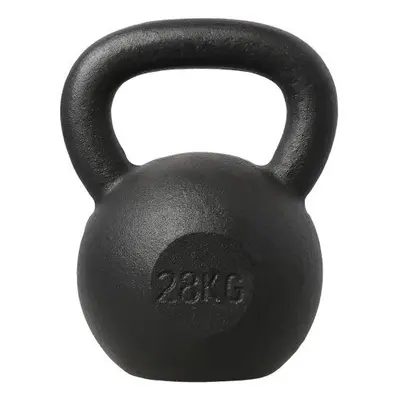 HMS Litinový kettlebell KZG28 28 kg, černý