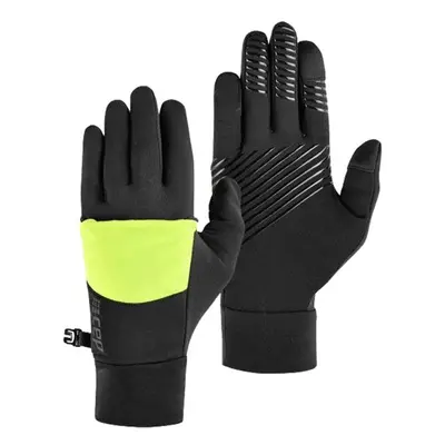 Salming CEP rukavice Cold Weather 2v1 Neon Yellow/Black