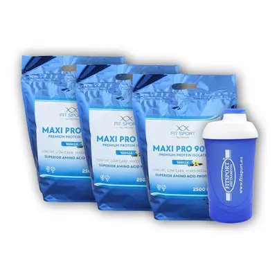 Fit Sport Nutrition 3x Maxi Pro 90% 2500g + šejkr Fitsport