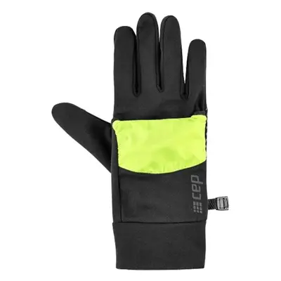 Salming CEP rukavice Cold Weather 2v1 Neon Yellow/Black