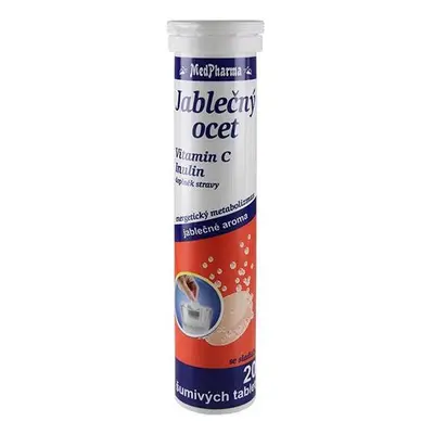 MedPharma Jablečný ocet + vit.C + inulin 20 tablet