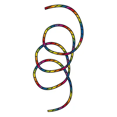 Invento Tube Tail Rainbow Spiral 24m