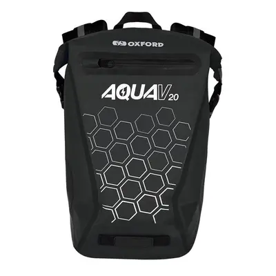 Oxford Vodotěsný batoh AQUA V20 černý 20 l