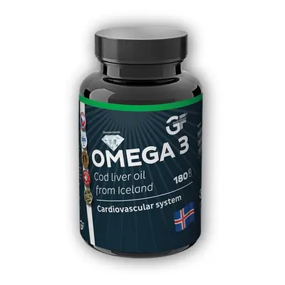 GF nutrition Omega 3 - Cod Liver oil 180 kapslí