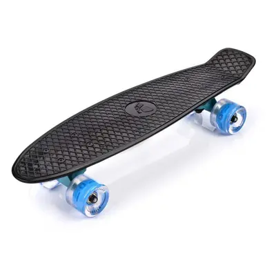 Meteor 56 cm s LED kolečky Black pennyboard