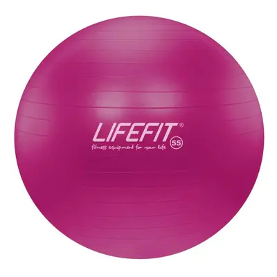 Lifefit Gymnastický míč Anti-burst 55 cm bordó