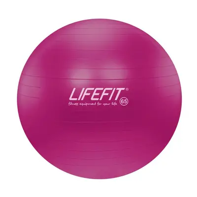 Lifefit Gymnastický míč Anti-burst 65 cm bordó