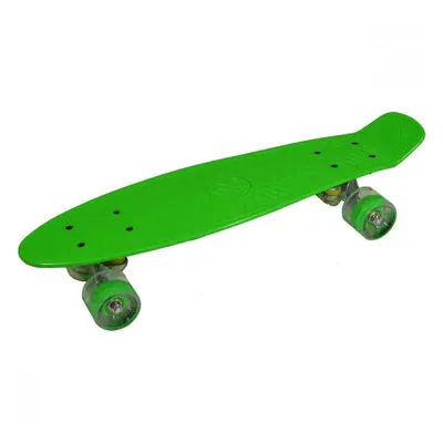 Pennyboard Enero 56 cm s LED kolečky Neon Green