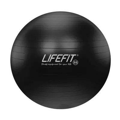 Lifefit Gymnastický míč ANTI-BURST 55 cm, černý