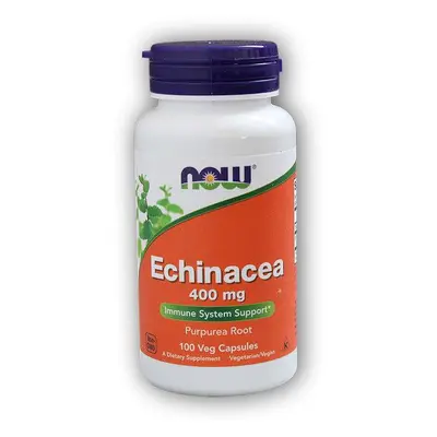 NOW Foods Echinacea (Třapatka) 400mg 100 rostlinných kapslí