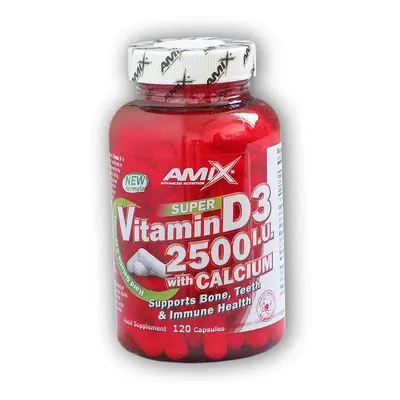 Amix Super Vitamin D3 2500I.U. with Calcium 120cps