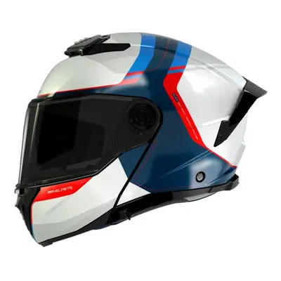 MT Helmets ATOM 2 SV EMALLA C7 bílo-modro-červená