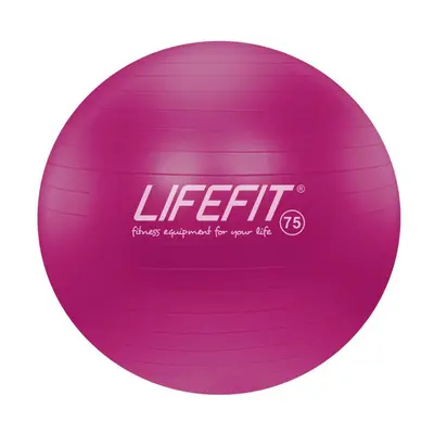 Lifefit Gymnastický míč ANTI-BURST 75 cm, bordo