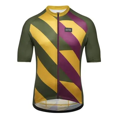 Gore Signal Jersey Mens dres POUZE neon yellow/multicolor - červená (VÝPRODEJ)