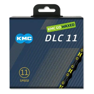 Kmc DLC 11 žluto/černý Waxed BOX řetěz