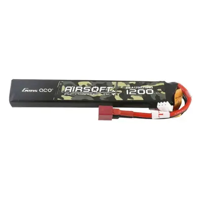 Gens Ace 25C 1200mAh 2S1P 7.4V Airsoft Gun Lipo baterie s T zástrčkou