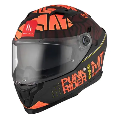 MT Helmets BRAKER SV PUNK RIDER B5 červeno-černá