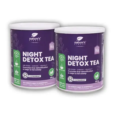 Natures Finest 2x Night detox tea 120g