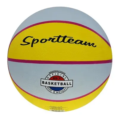 SPORTTEAM Basketbalový míč žluto-šedý