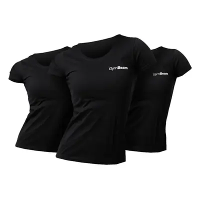 GymBeam Women‘s Basic T-Shirt 3pack Black