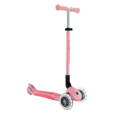 Globber Scooter Primo Foldable Plus Lights V2 - Pastel Pink/Fuchsia