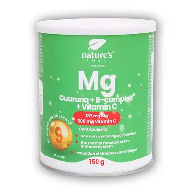 Natures Finest Guarana + Magnesium + B-Complex + VitaminC 150g