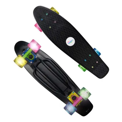 Muuwmi NoRules Skateboard ABEC 5 FUN NEON, se svítícími kolečky