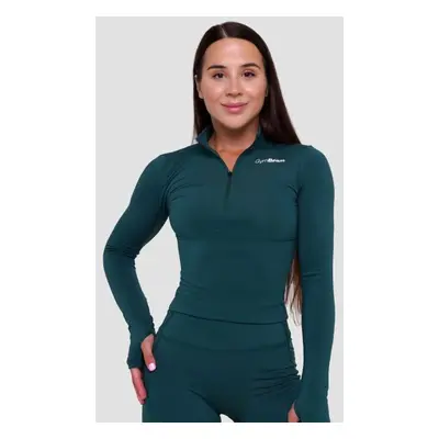 GymBeam Dámský sportovní top Ignite Dark Green