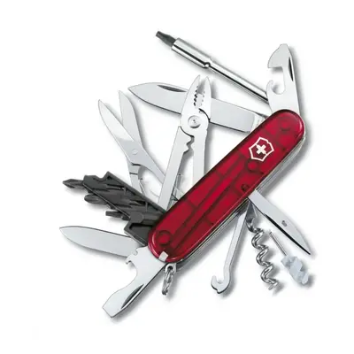 Kapesní nůž CYBER TOOL 34 červená transparentní - VICTORINOX