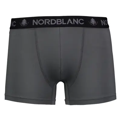 NORDBLANC Šedé pánské boxerky DEPTH Barva: šedá