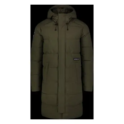 NORDBLANC Khaki pánský nepromokavý zimní kabát HOOD Barva: khaki