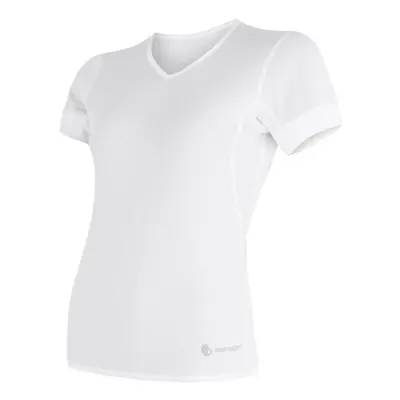 Dámské triko Sensor Coolmax Fresh Air V-neck bílé 17100022 Oblečení: S