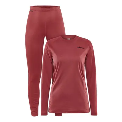 W Set CRAFT CORE Warm Baselayer - Červená Oblečení: M