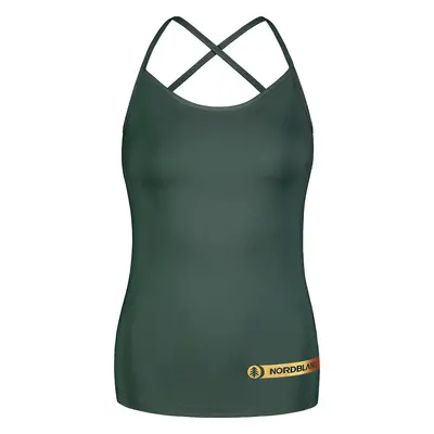 NORDBLANC Zelené dámské fitness tílko STRAPPY Barva: Zelená