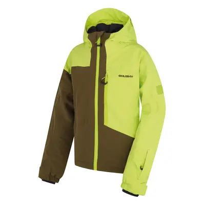 HUSKY Dětská ski bunda Gomez Kids br. green/dk. khaki Barva: br. green/dk. khaki