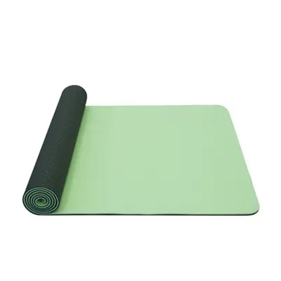 Podložka na jogu YATE yoga mat dvouvrstvá/zelená/materiál TPE