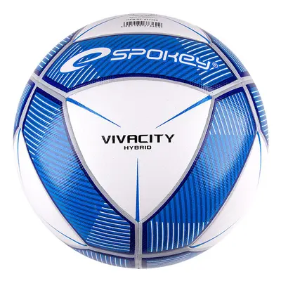 Fotbalový míč Spokey VIVACITY HYBRID modro-bíly