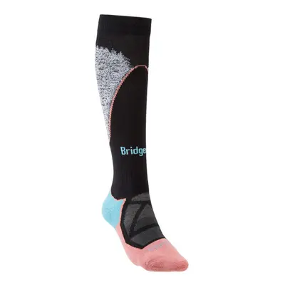 Ponožky Bridgedale Ski Midweight Women´s black/coral/227 Ponožky: M (5-6,5)