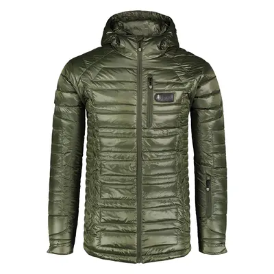 NORDBLANC Khaki pánská péřová bunda CASE Barva: khaki