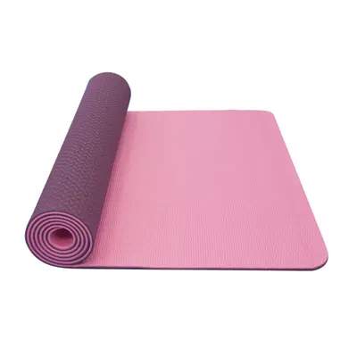 Podložka na jogu YATE yoga mat dvouvrstvá/růžová/fialová/materiál TPE