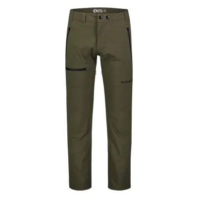 NORDBLANC Khaki pánské nepromokavé outdoorové kalhoty ERGONOMICAL Barva: khaki