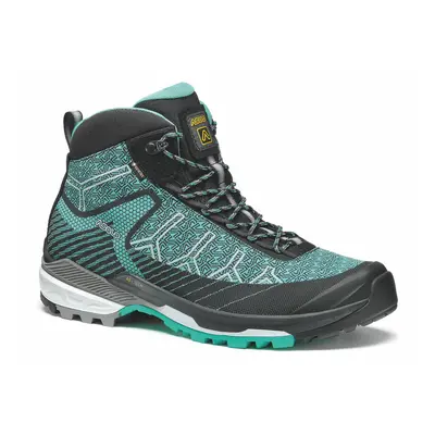 Dámské boty Asolo FALCON EVO JAQUARD GV black/aqua green/A559 UK: 8 UK