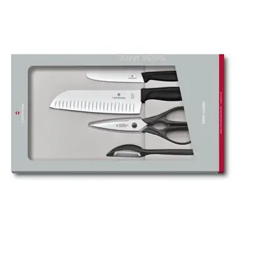 Kuchyňská sada Swiss Classic černá 4 ks - VICTORINOX