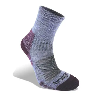 Ponožky Bridgedale Hike Lightweight Merino Performance Ankle Women's heather damson/814 Ponožky: